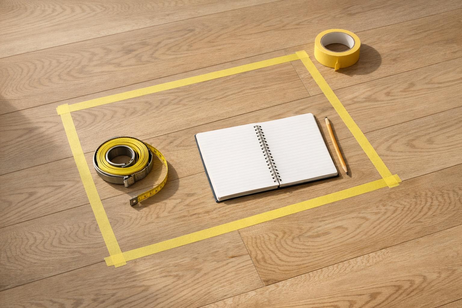 Room fit guide AI-generated editorial illustration.